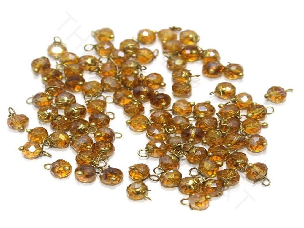 Transparent Golden Loreal Beads | The Design Cart (3782739984418)