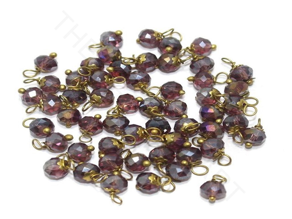 Transparent Purple Loreal Beads (4 mm) | The Design Cart (3782740312098)