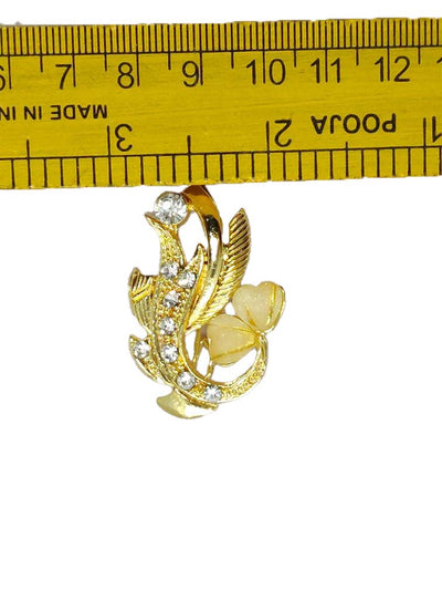 Golden Designer Brooch