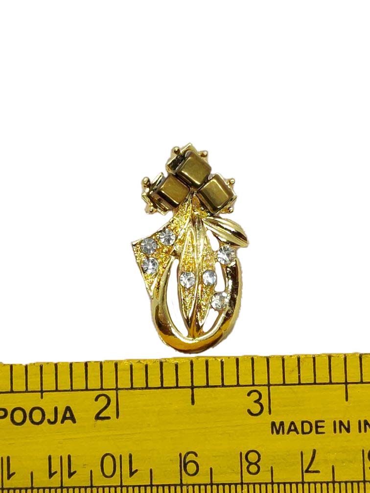 Golden Designer Brooch