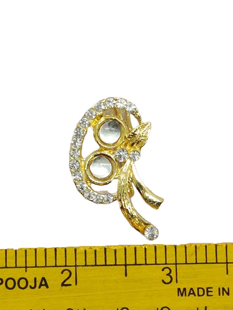 Golden Designer Brooch