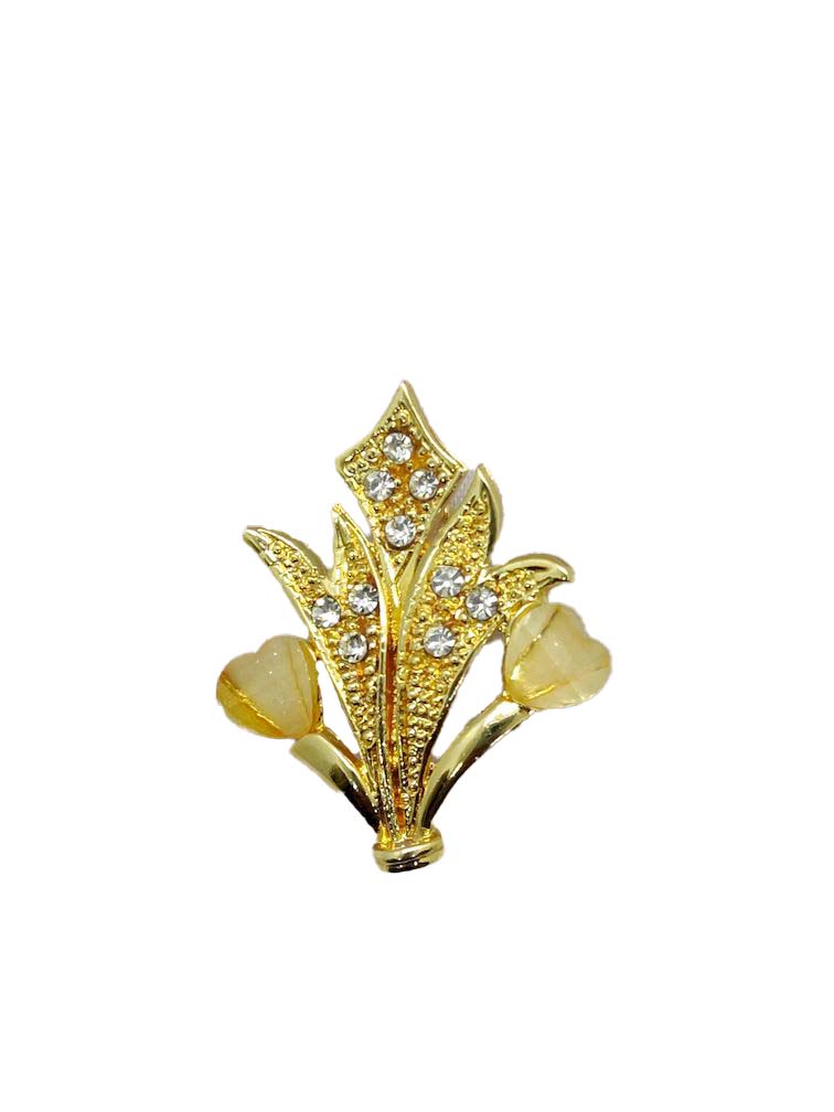 Golden Designer Brooch