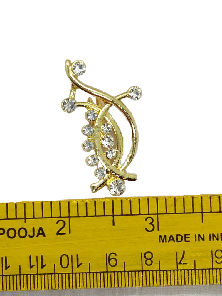 Golden Designer Brooch