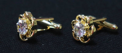 flower-design-large-crystal-golden-metallic-cufflinks