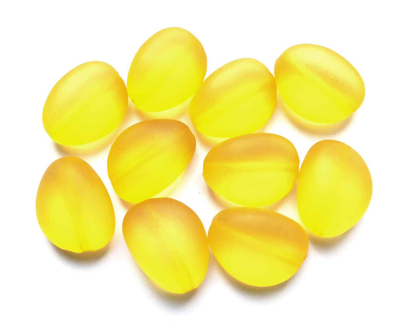 flower-yellow-frozen-oval-acrylic-beads