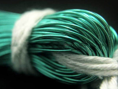 green-burgundy-dabka-french-wire