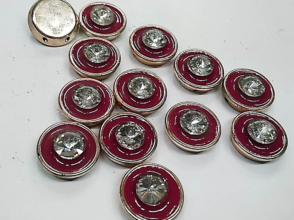fuchsia-pink-circular-plastic-stone-with-center-glass-stone-24-mm