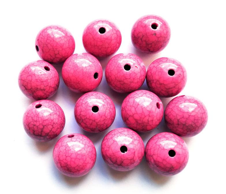 fuchsia-crackles-resin-beads