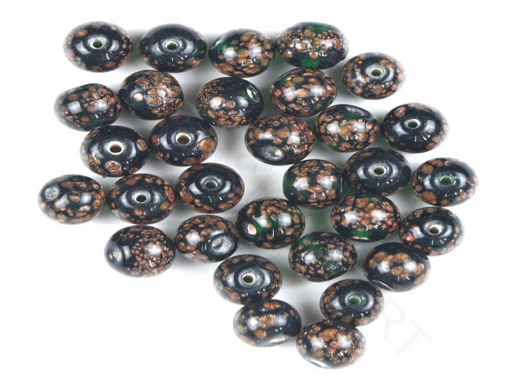 Dark Green Fancy Glass Beads | The Design Cart (4332968017989)