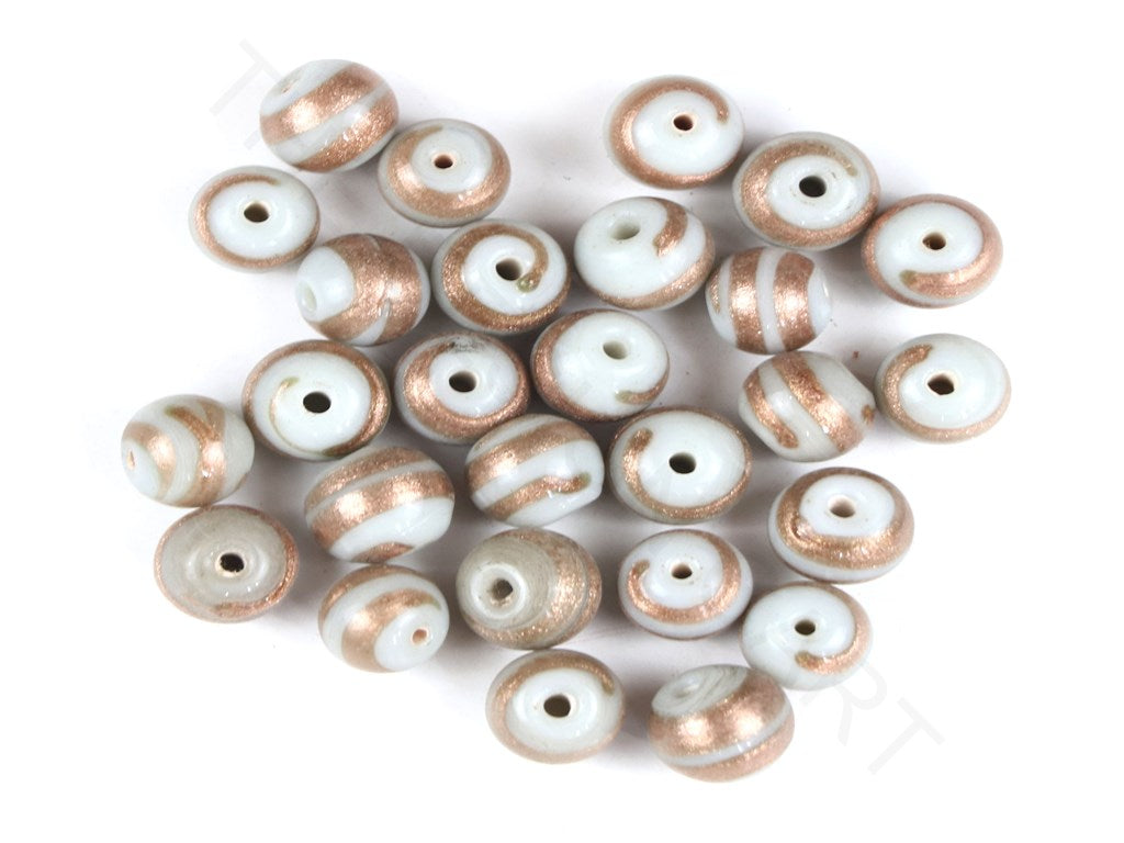 Gray Spherical Fancy Glass Beads | The Design Cart (4357237866565)