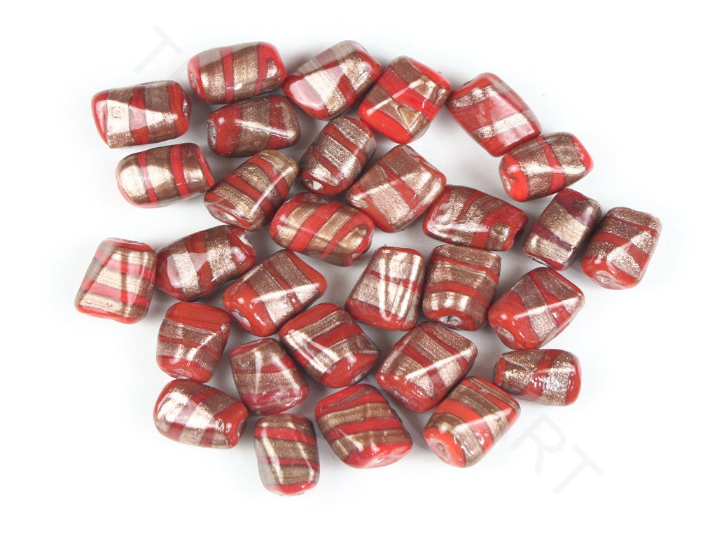 Red Designer Fancy Glass Beads | The Design Cart (4357238620229)