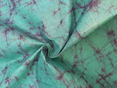 green-colour-cotton-hand-batik-printed-fabric
