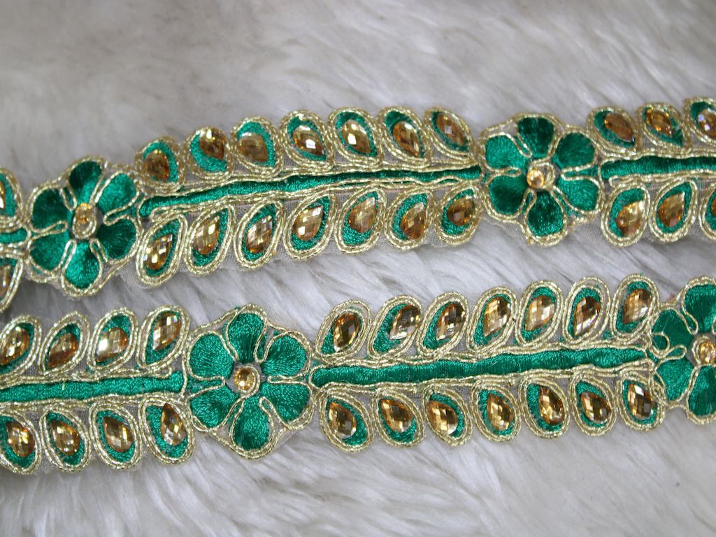 green-embroidery-floral-and-stone-work-lace