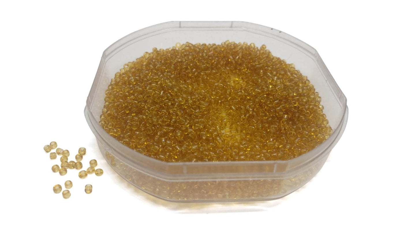 Multicolour Assorted Circular Transparent Glass Seed Beads (2 mm) (4356149903429)