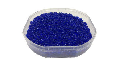 Glass Seed Beads 2mm Non-Uniform Round Mix of 10 Transparent Colors, 20 Grams Each Color | The Design Cart (4356149903429)