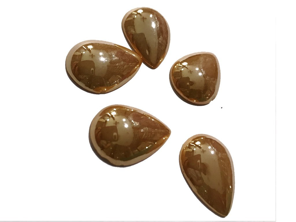 golden-brown-drop-shiny-ceramic-glass-stones-without-hole