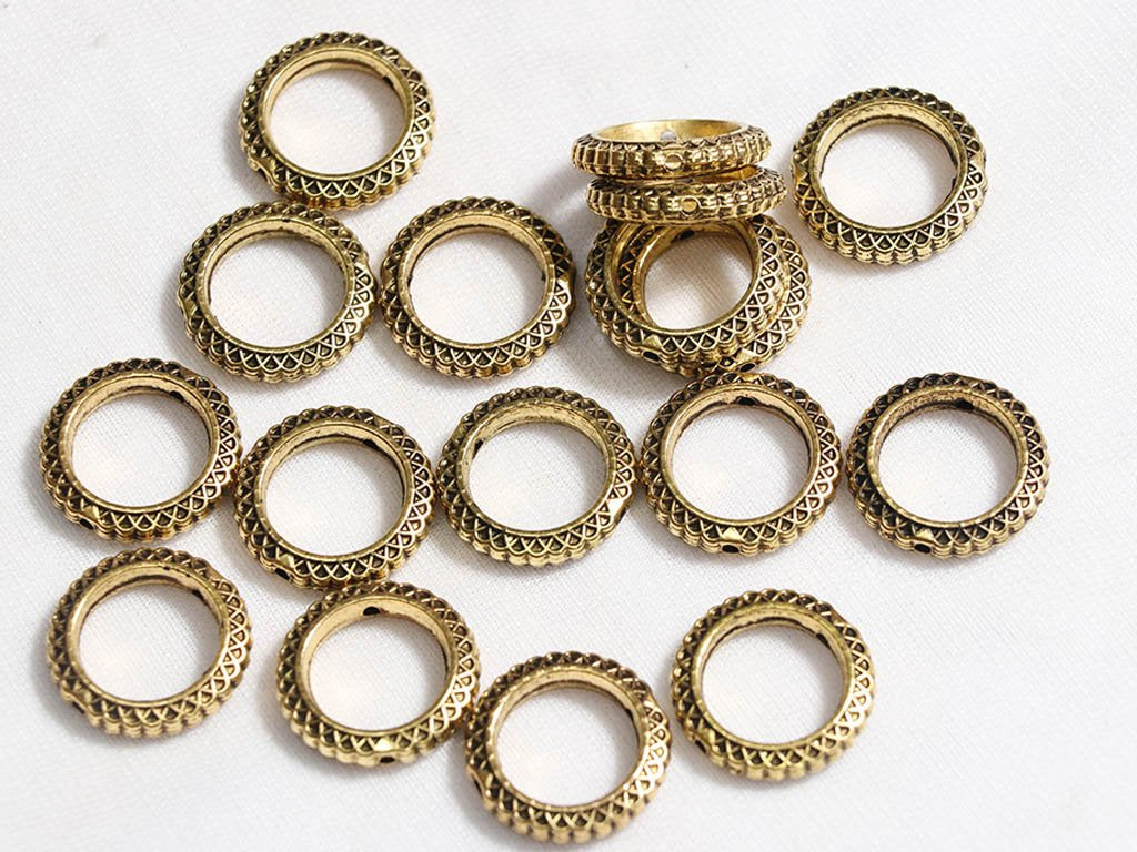 golden-circular-ring-designer-plastic-beads-21-mm