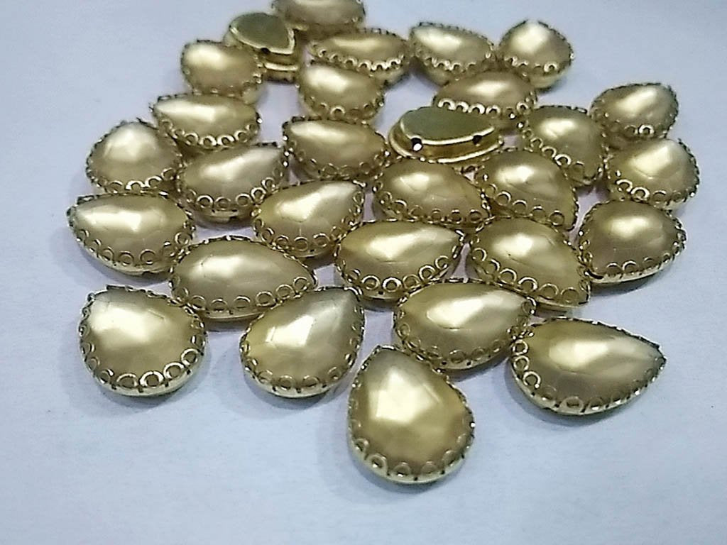 golden-drop-plastic-stones-with-catcher-14x10-mm