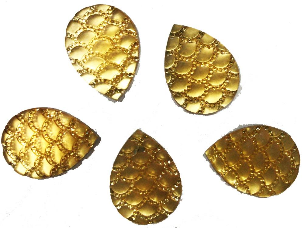 golden-drop-resin-stones-30x49-mm