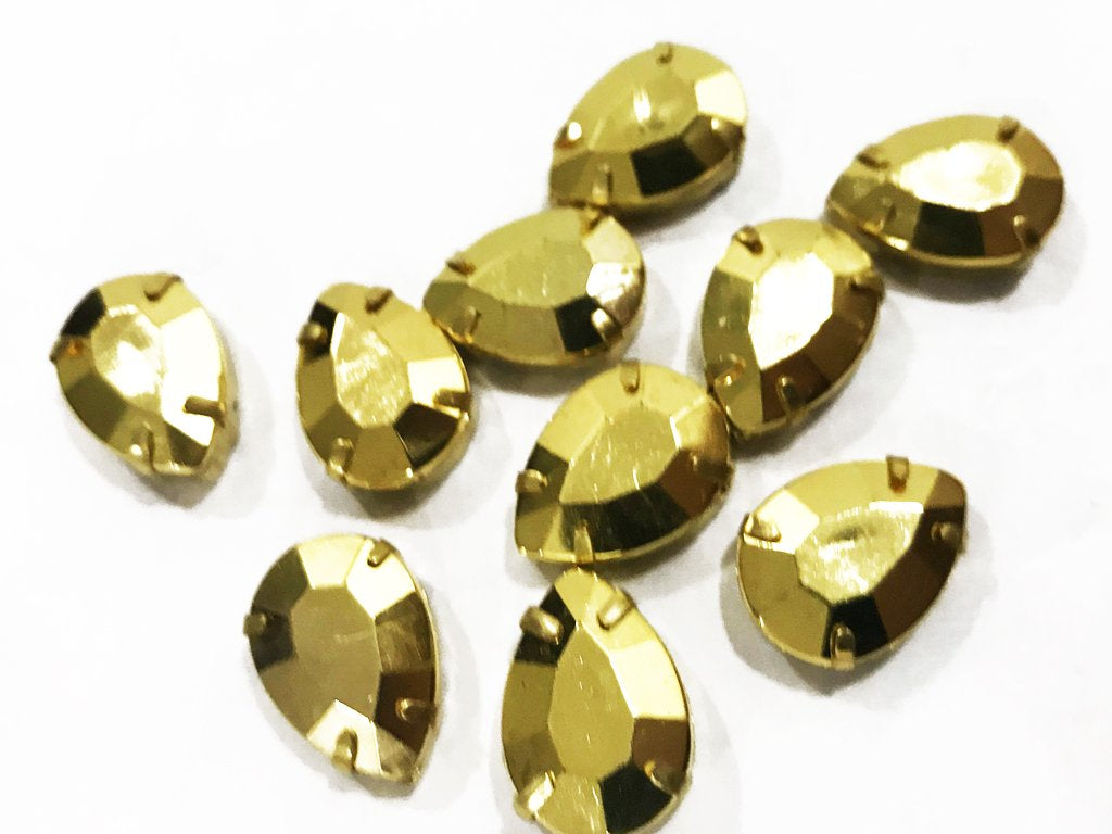 golden-matte-drop-resin-stones-with-catcher-18x13-mm