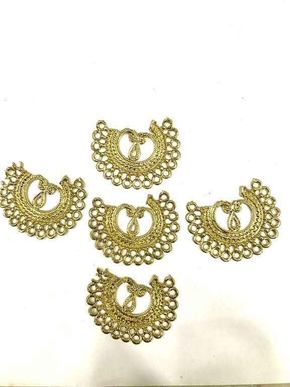 golden-semi-round-metal-piece