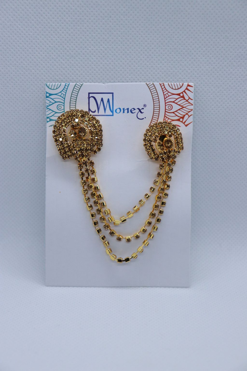 golden-semi-circle-stone-studded-brooch
