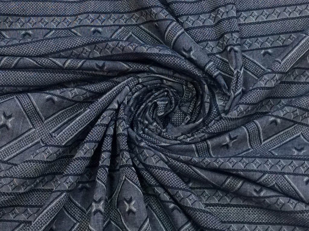 gray-blue-abstract-geometric-jacquard-cotton-fabric