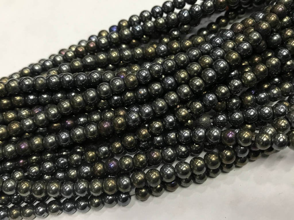 gray-metallic-pressed-glass-beads