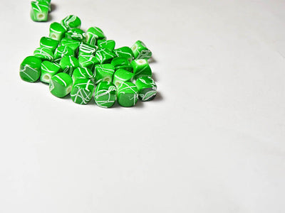 green-cubical-designer-plastic-beads