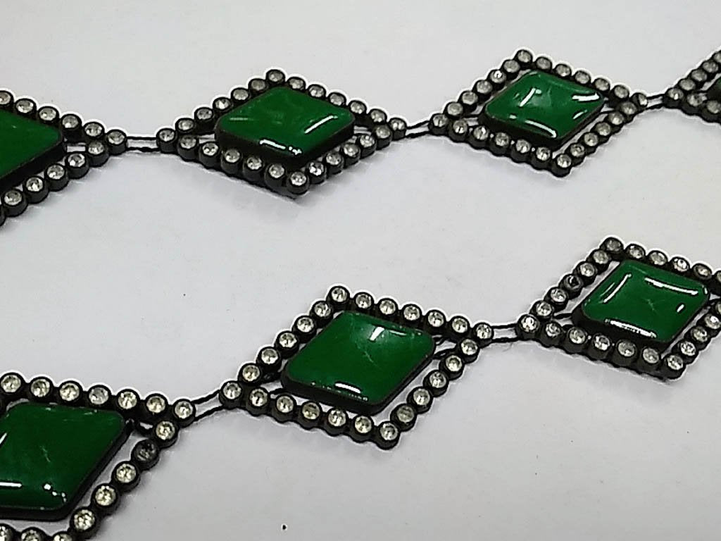 green-diamond-stone-studded-plastic-lace-with-enamel-fill-35x22-mm