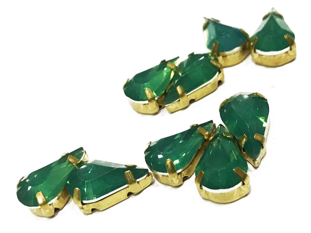 green-drop-resin-stones-with-catcher-13x8-mm