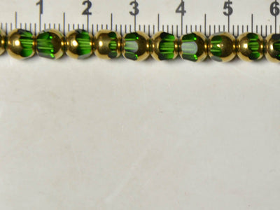 green-golden-designer-circular-glass-beads-8-mm