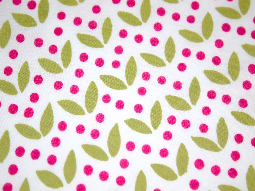 green-pink-polka-dots-cotton-fabric