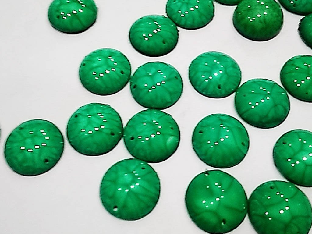 green-textured-circular-2-hole-plastic-stones-16-mm