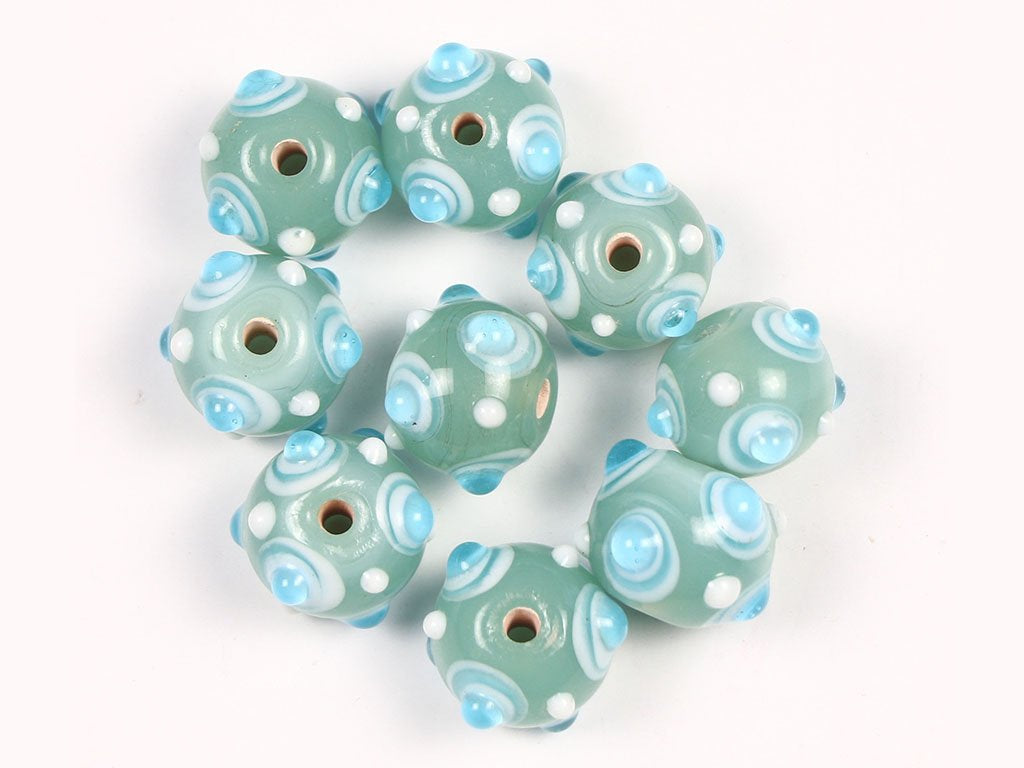 green-turquoise-designer-fancy-glass-beads