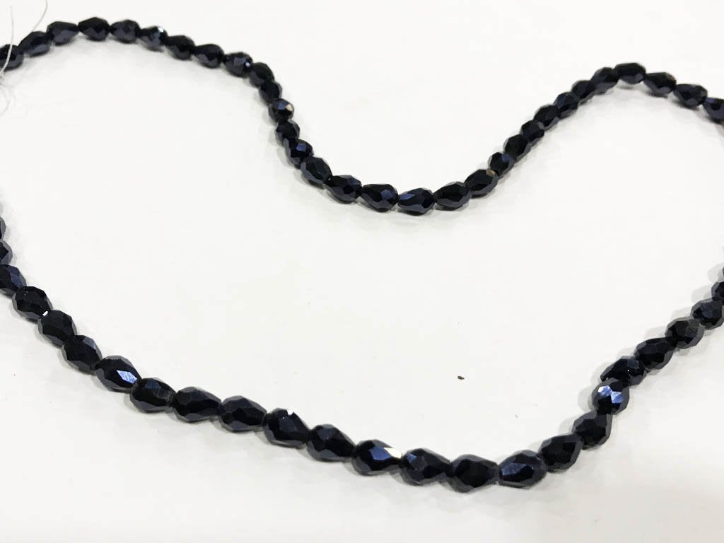 gunmetal-gray-faceted-drop-pressed-glass-beads-6x8-mm