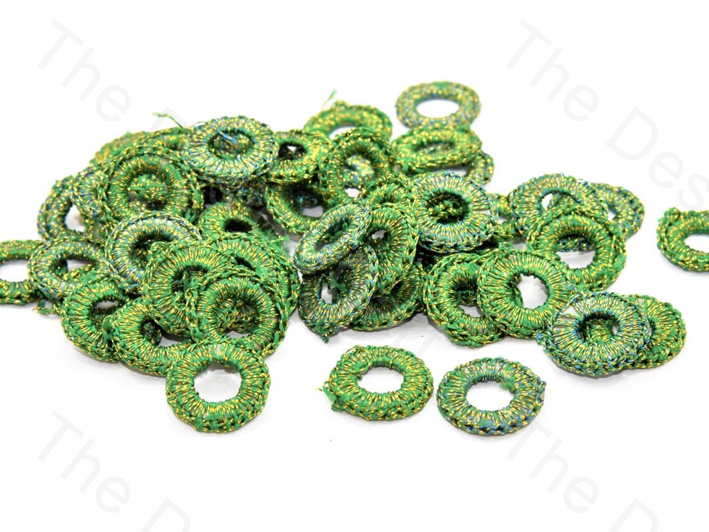 Green Small Round Crochet Thread Rings | The Design Cart (538807369762)