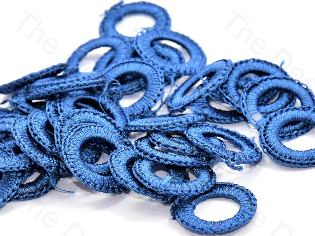 Blue Medium Round Crochet Thread Rings | The Design Cart (538807992354)