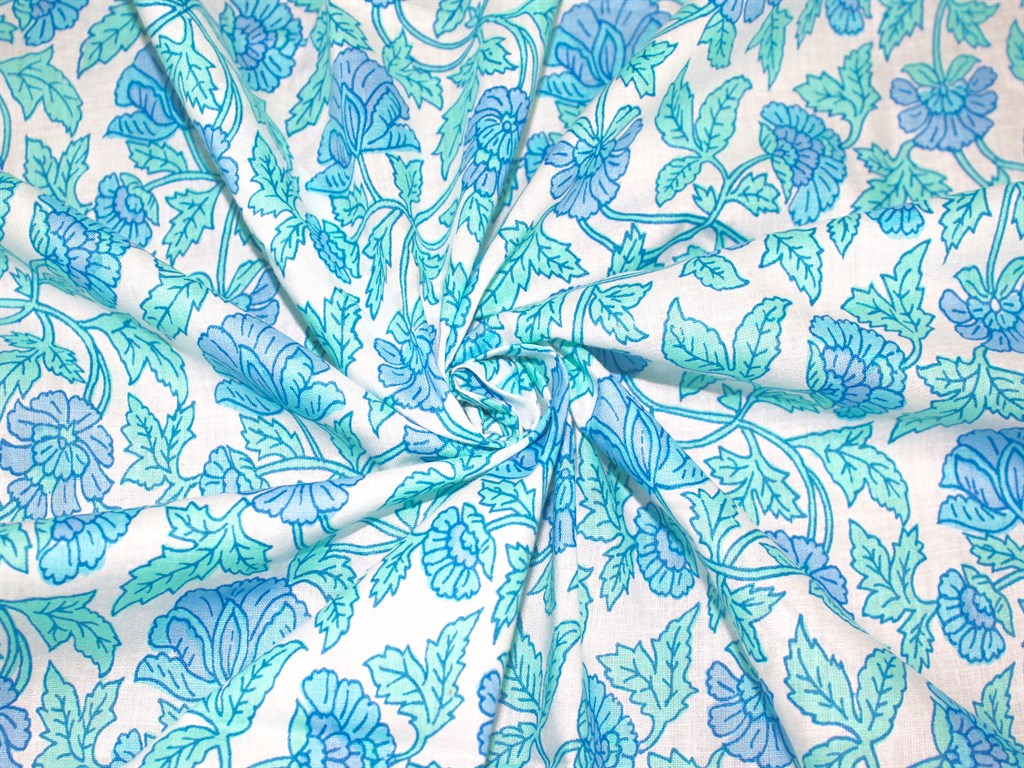 white-turquoise-blue-flowers-cotton-fabric-rp-d67-tbpgt-c