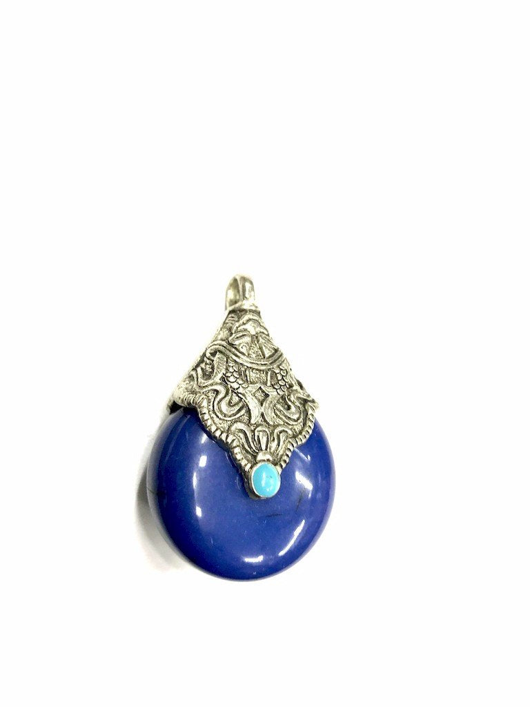 ink-blue-pendant-with-silver-metal-cap