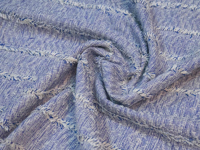 blue-white-textured-candlework-tufting-cotton-jacquard-fabric
