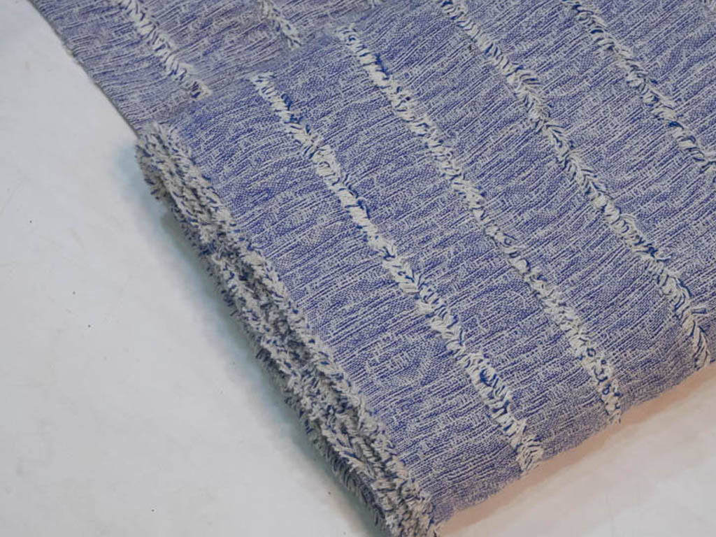 blue-white-textured-candlework-tufting-cotton-jacquard-fabric