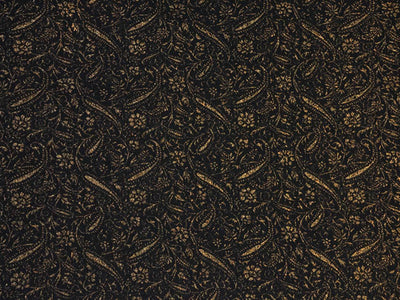 black-golden-lurex-flowers-cotton-jacquard-fabric