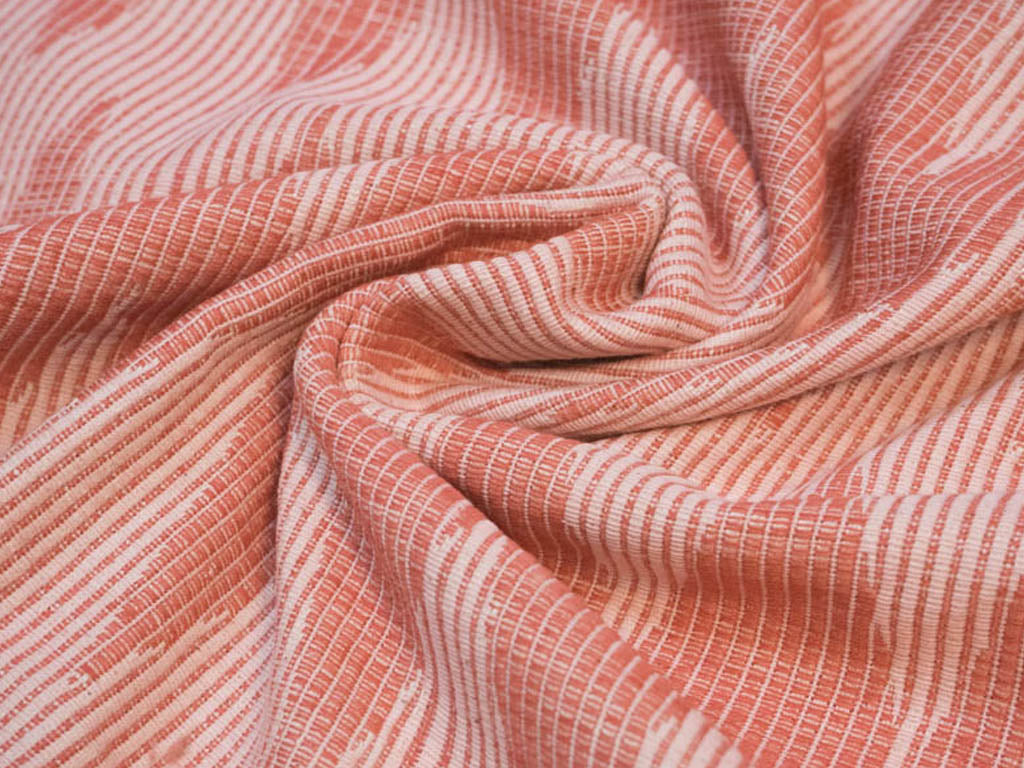 dull-orange-chevron-cotton-jacquard-fabric