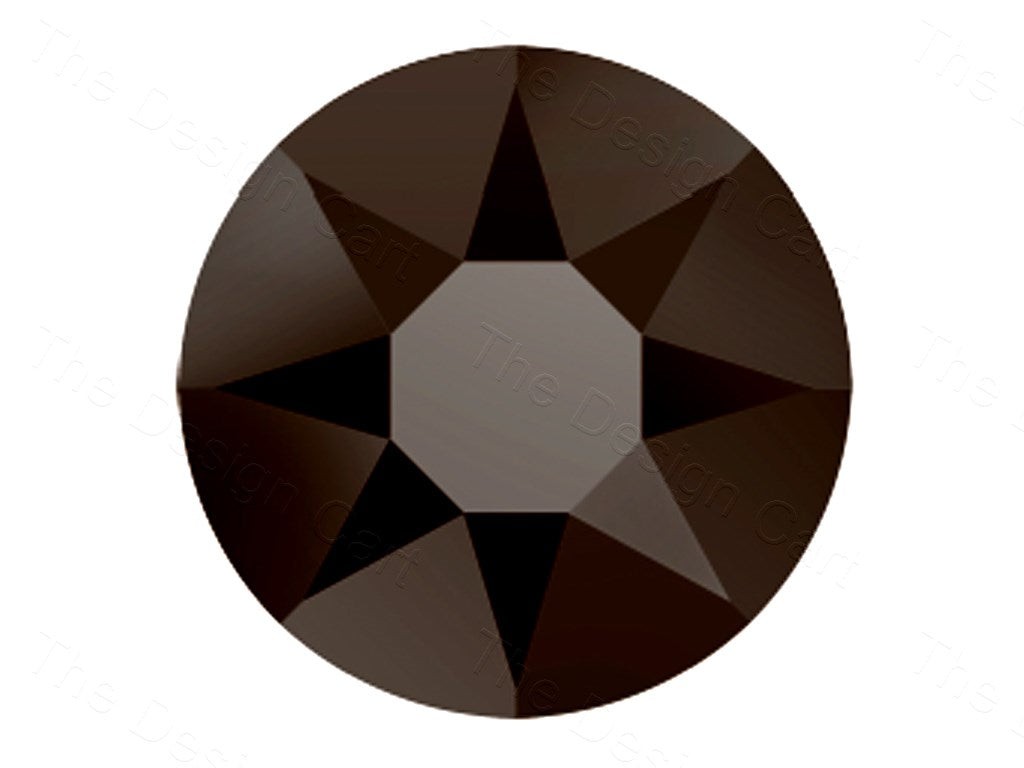 Jet Nut Preciosa Hotfix Rhinestones (1628266987554)
