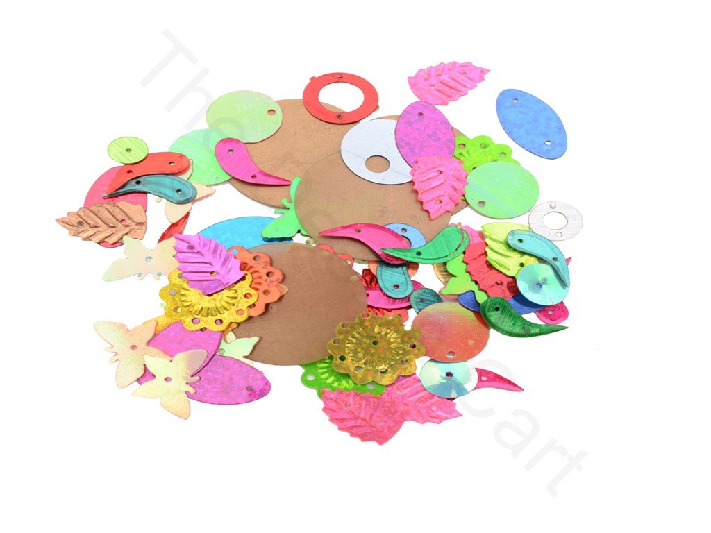 Assorted Shapes and Sizes Sequins | The Design Cart