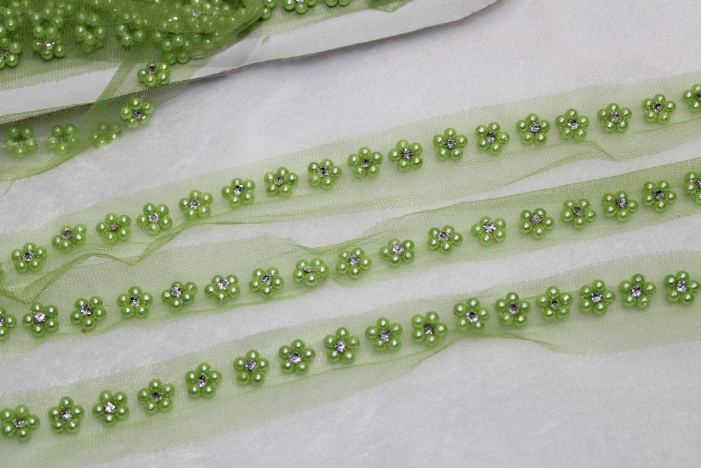 light-green-floral-pearl-handwork-trim