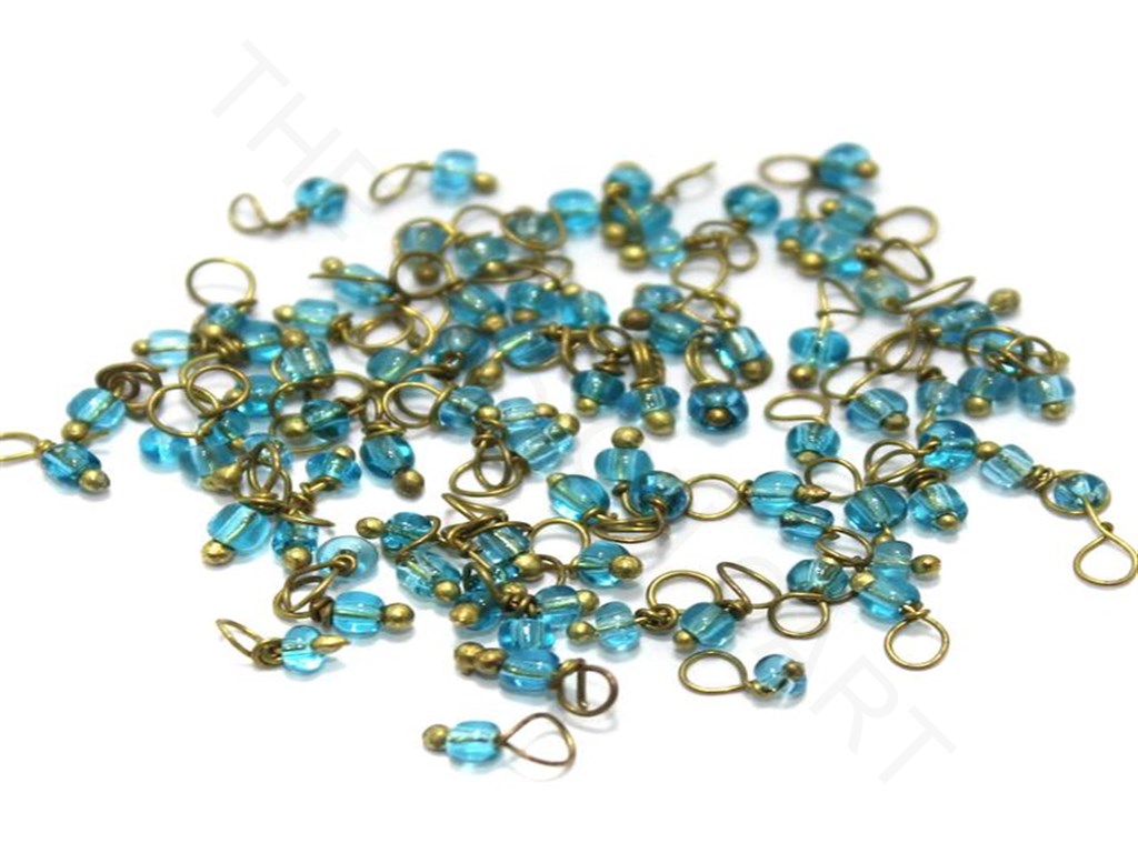 Turquoise Loreal Beads (1 mm) | The Design Cart (3782745096226)