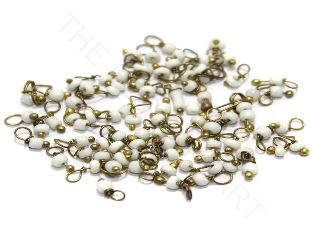 White Opaque Loreal Beads | The Design Cart (3782745554978)