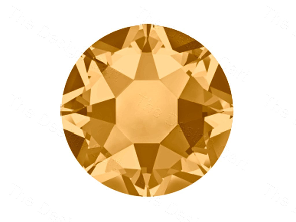 Light Colorado Topaz Preciosa Hotfix Rhinestones (1628267479074)